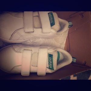 Adidas white superstars Boys size 12k